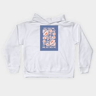 Free your mind and just breathe Kids Hoodie